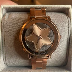 Rose Gold Star Michael Kora Watch